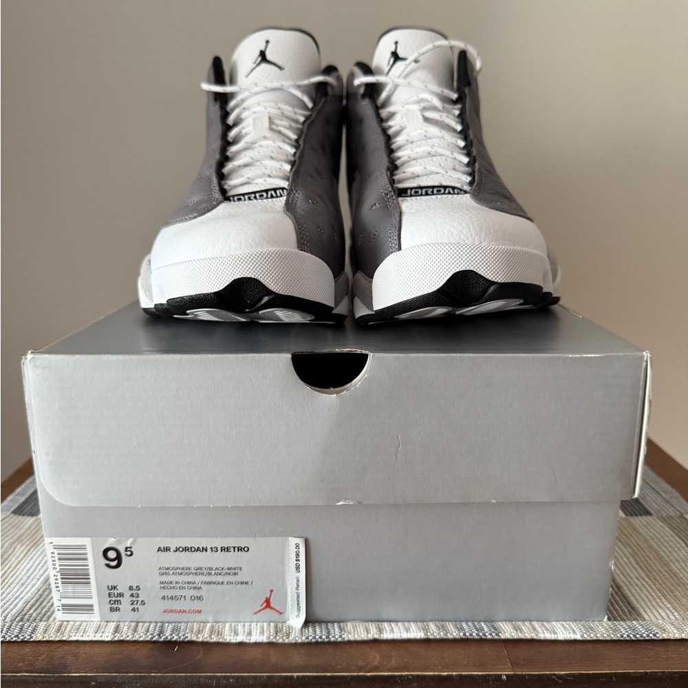 Jordan Retro 13 Atmosphere Grey / Black and White High-Top Sneakers